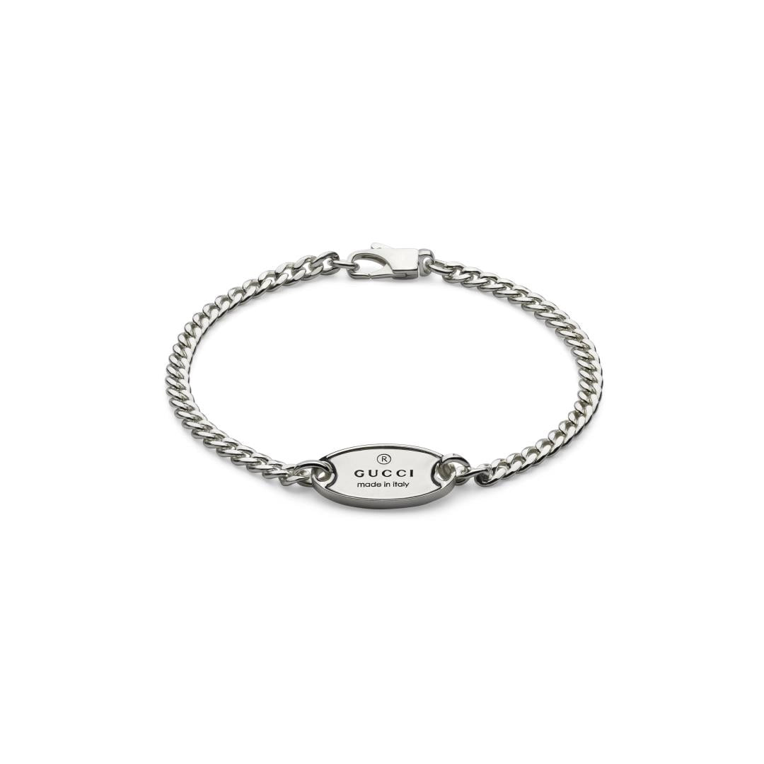 Gucci Sterling Silver Trademark Bracelet