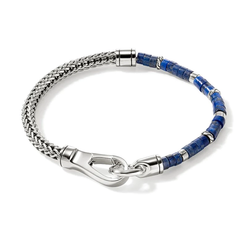 John Hardy Heishi Silver 5mm Chain Bracelet