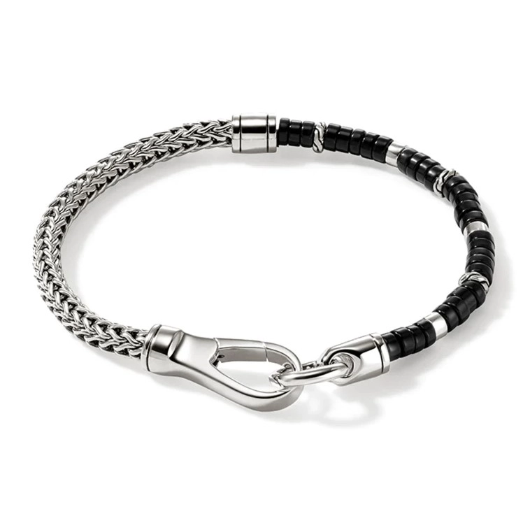 John Hardy Heishi Silver 5mm Chain Bracelet