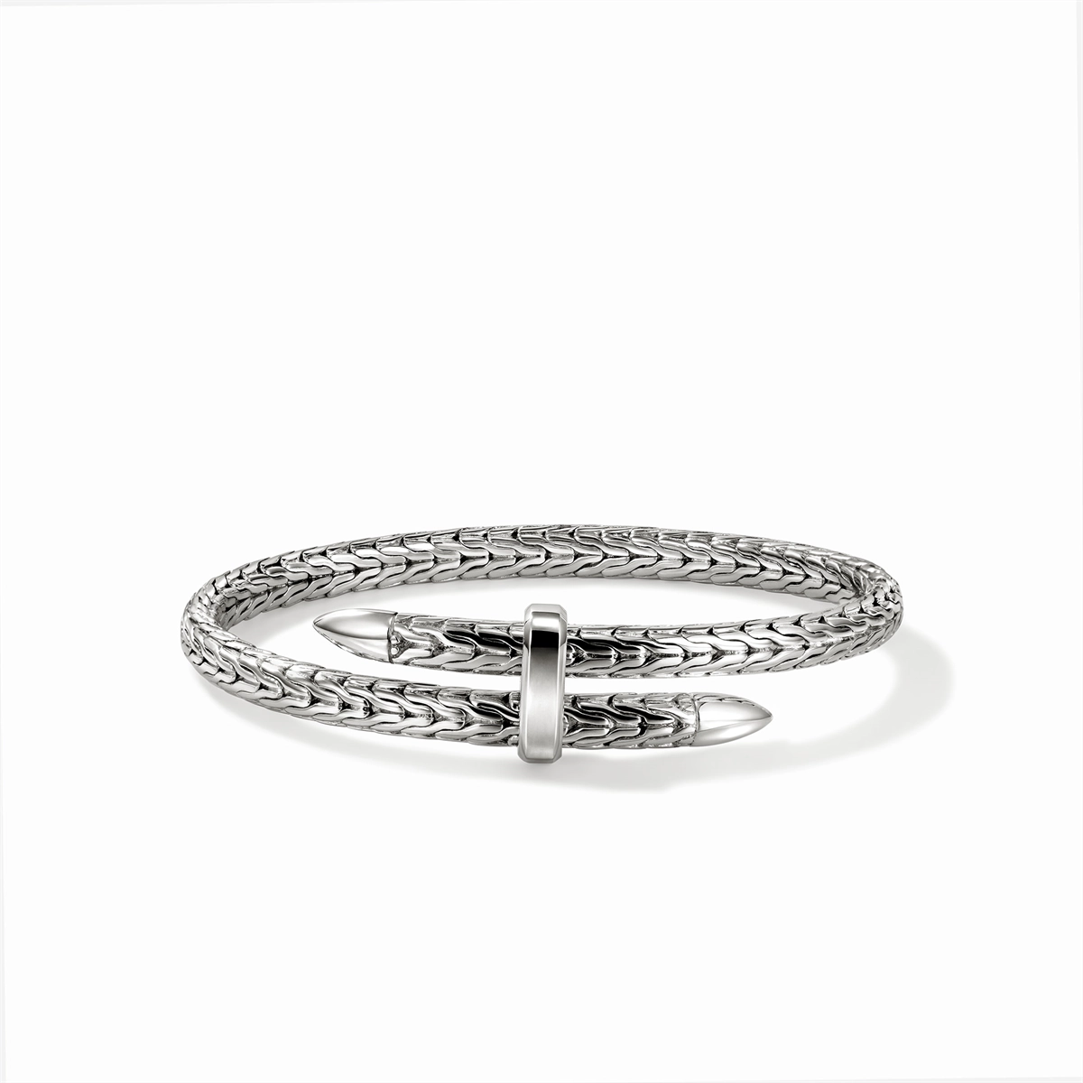 John Hardy Spear Silver Flex Cuff Bracelet