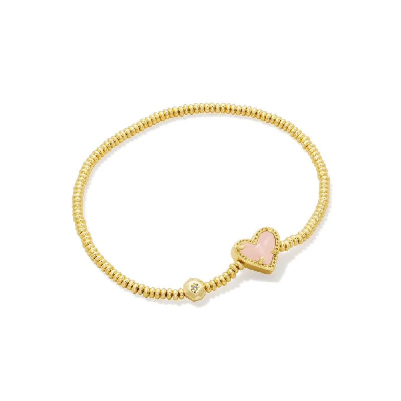 Kendra Scott Ari Gold Heart Stretch Bracelet