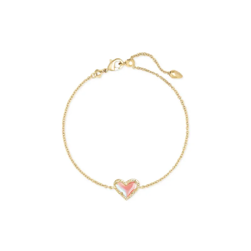 Kendra Scott Ari Heart Gold Chain Bracelet