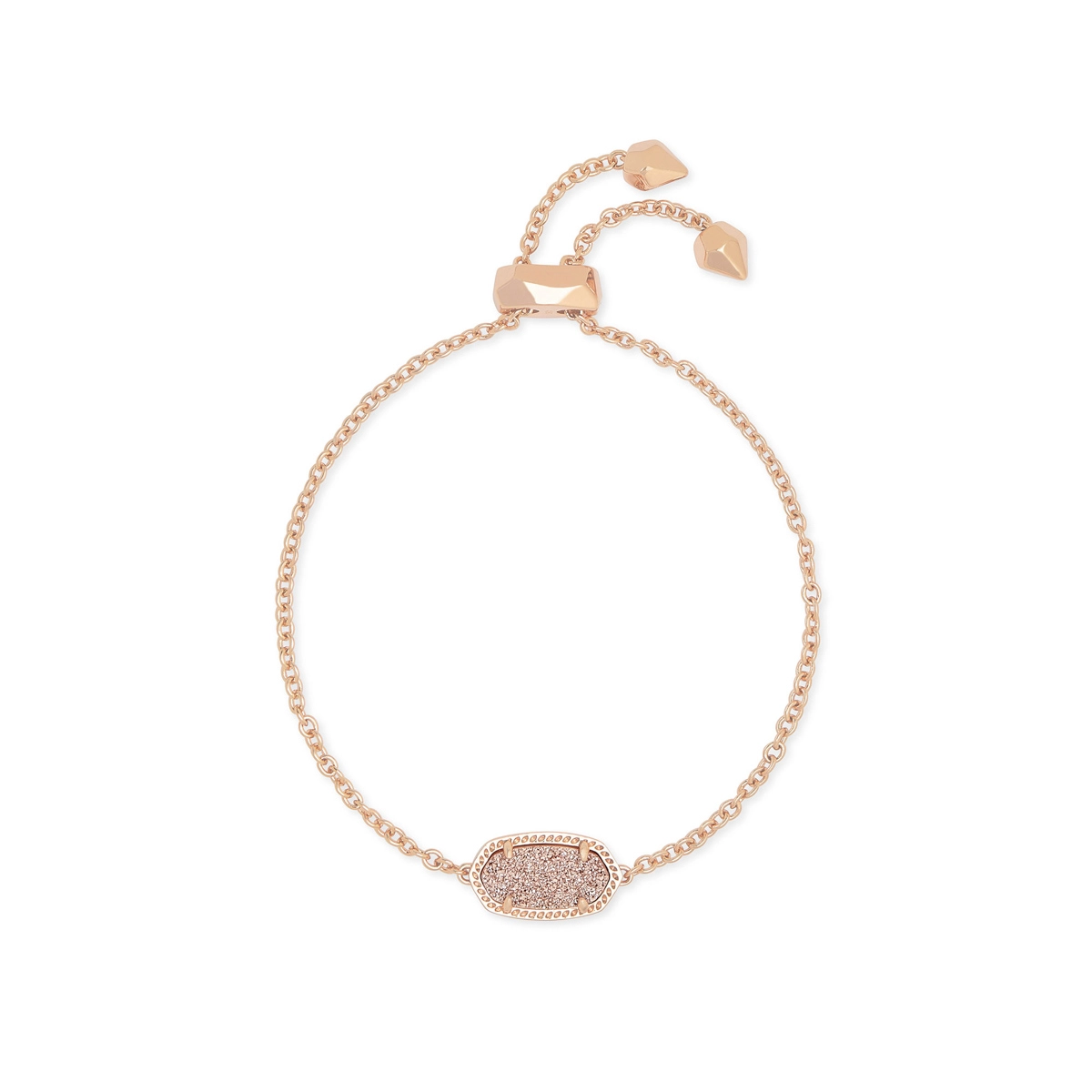 Kendra Scott Elaina Bracelet in Rose Gold Drusy