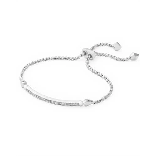 Kendra Scott Ott Bracelet in Silver with White CZ