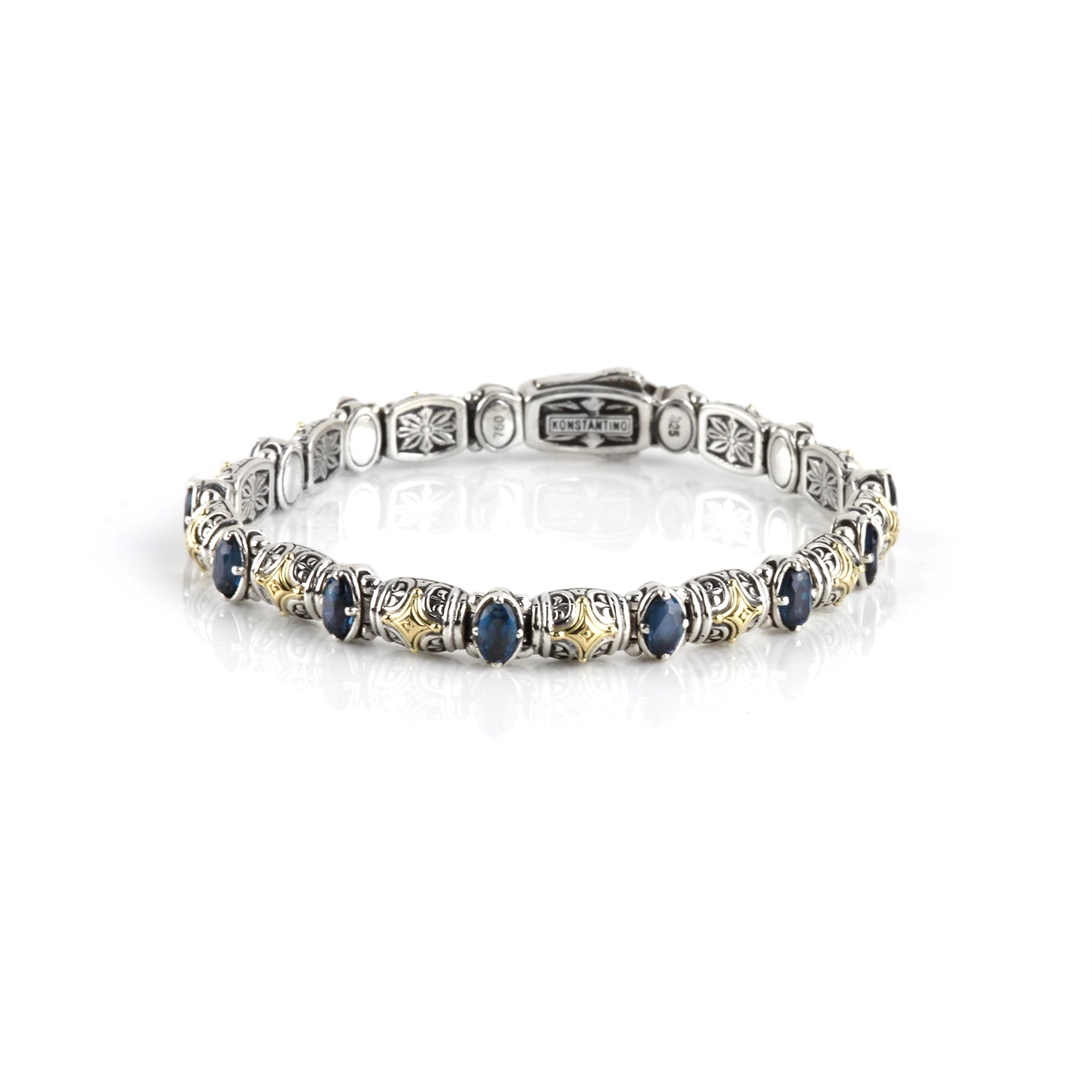 Konstantino Hermione London Blue Topaz Station Bracelet