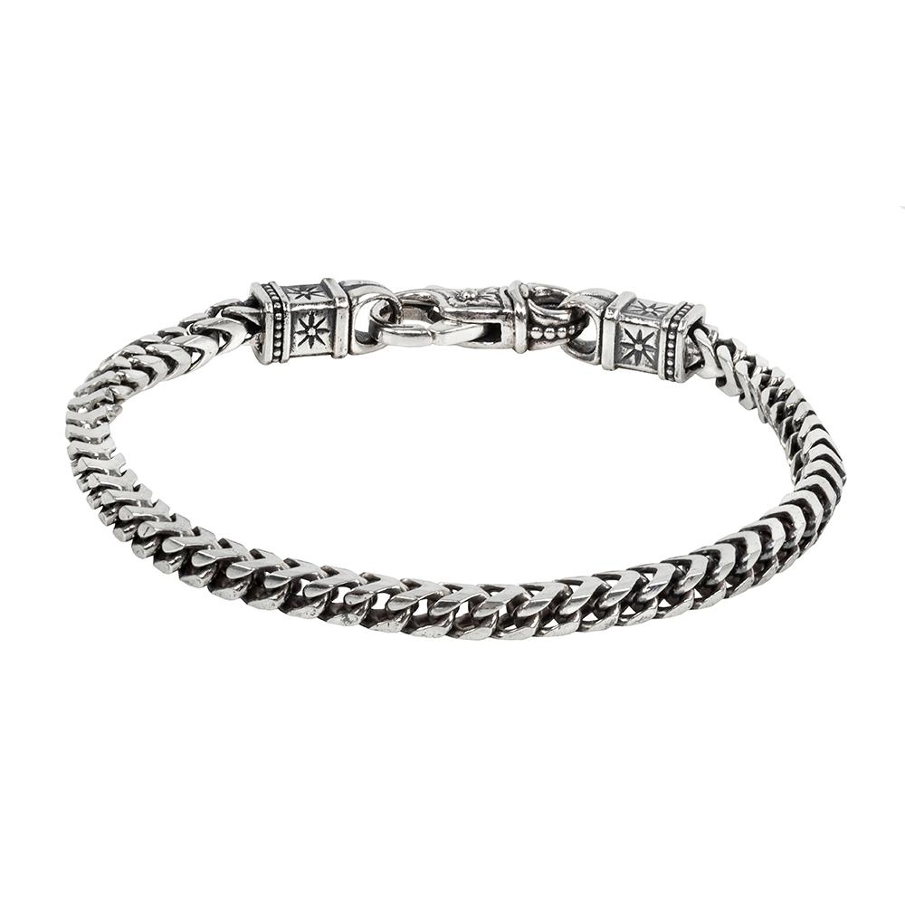 Konstantino Mens Perseus Silver Chain Bracelet