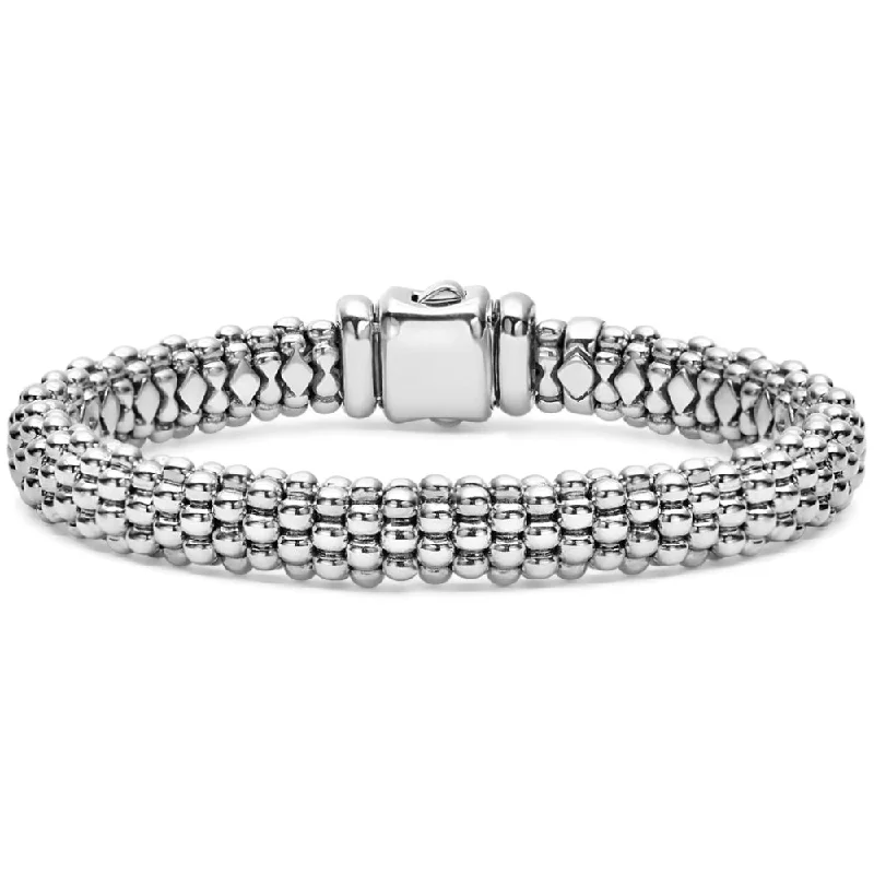 Lagos Signature Caviar 9mm Silver Caviar Bracelet