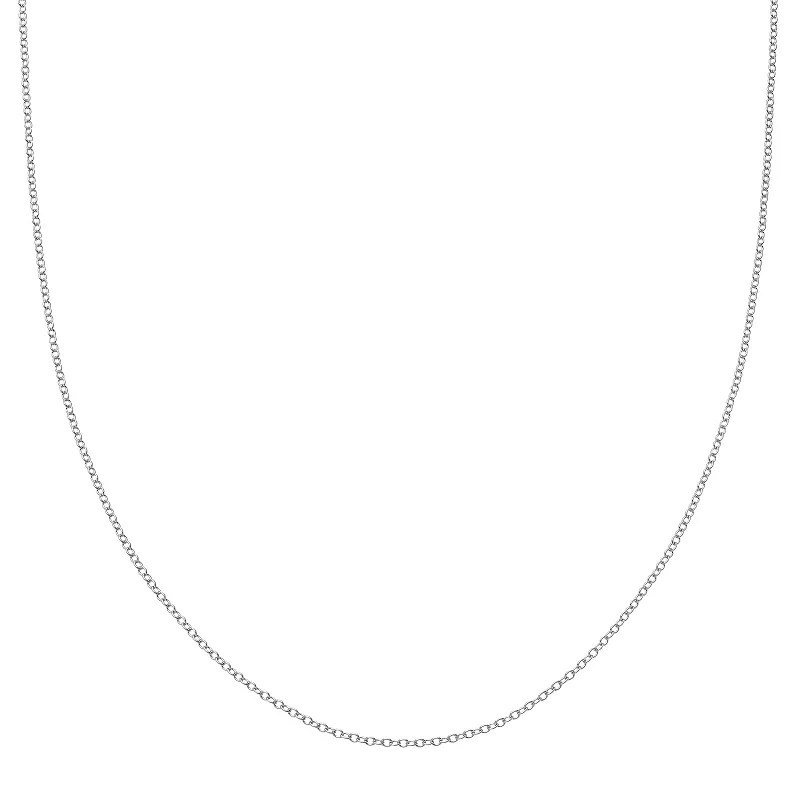 18" Chain - White Gold