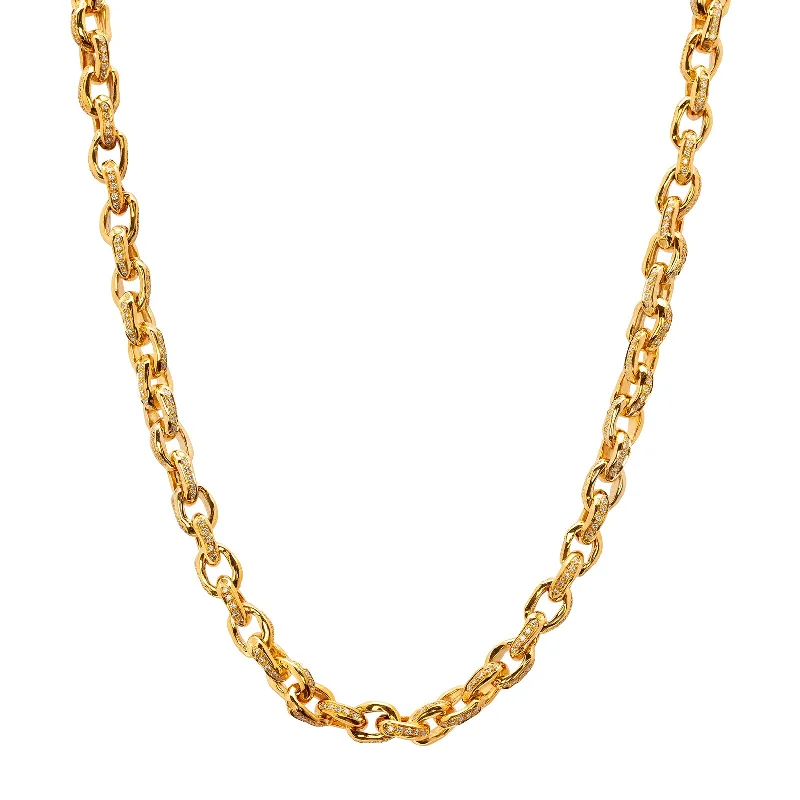 Chain Row 5 Diamond Necklace