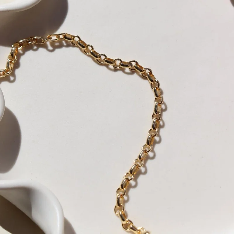 pearl and gold chain earrings Roen Bracelet
