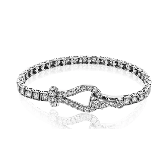 Simon G 18K White Gold Diamond Bracelet