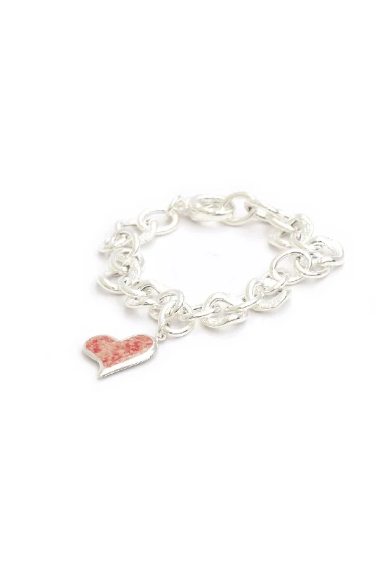 Splash ~ Heart (Squiffy) Chunky Chain Bracelet