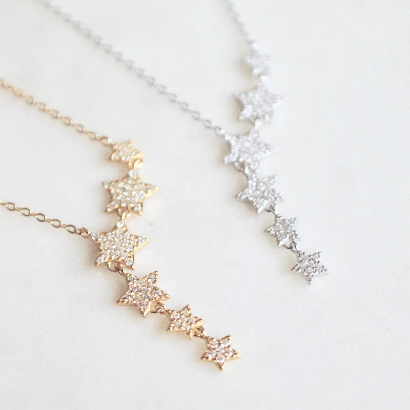 Starburst lariat necklace