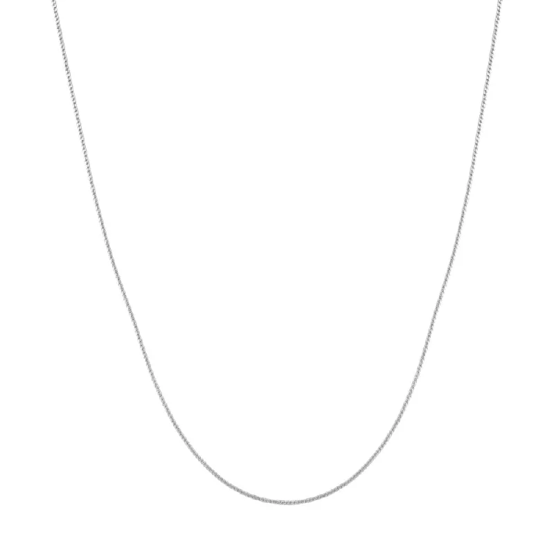 Sterling Silver 1.2mm Franco Chain, 24"