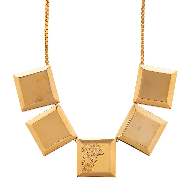 Versace Medusa Square Plate Necklace