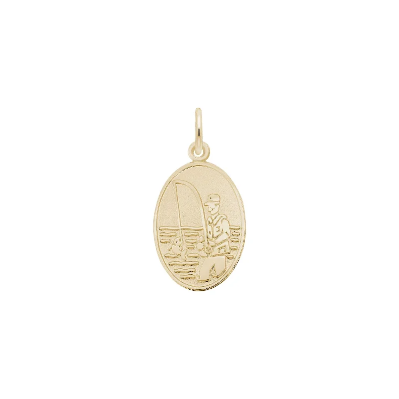 gold opal ring Fisherman Oval Disc Charm