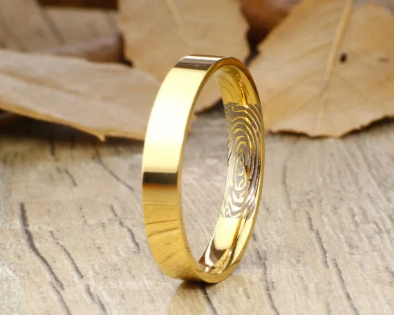 sterling silver herringbone chain Your Actual Finger Print Rings, Handmade Gold Flat Plain Finger Print Ring, Wedding Band, Women Ring, Couple Ring, Titanium Ring sterling silver herringbone chain Your Actual Finger Print Rings, Handmade Gold Flat Plain Finger Print Ring, Wedding Band, Women Ring, Couple Ring, Titanium Ring